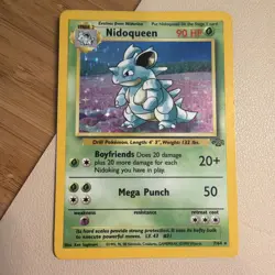 NIDOQUEEN 7/64 HOLO RARE JUNGLE POKEMON UNLIMITED HOLO MP - Image 1