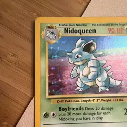 NIDOQUEEN 7/64 HOLO RARE JUNGLE POKEMON UNLIMITED HOLO MP - Image 5