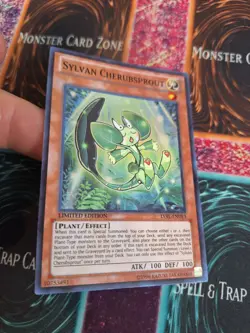 Yugioh Sylvan Cherubsprout LVAL-ENDE3 Super Rare Limited Near Mint - Image 2