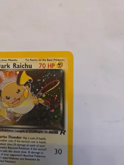 1999-2000 POKEMON DARK RAICHU HOLO 70HP 83/82 - Image 4