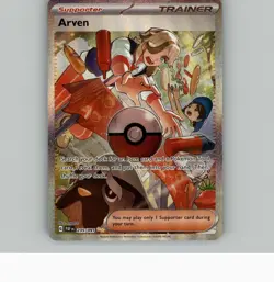 ARVEN 235/091 SPECIAL ILLUSTRATION RARE PALDEAN FATES POKEMON NM - Image 1