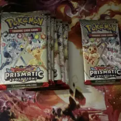 Pokemon Prismatic Evolutions Booster Pack Lot 8 English - Image 1