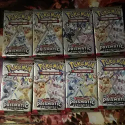 Pokemon Prismatic Evolutions Booster Pack Lot 8 English - Image 3