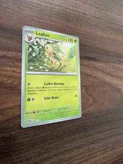 Leafeon 005/131 Prismatic Evolutions Reverse Holo Pokemon NM - Image 3