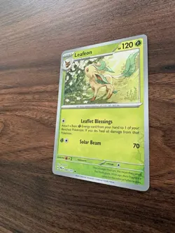 Leafeon 005/131 Prismatic Evolutions Reverse Holo Pokemon NM - Image 4