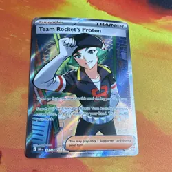 Pokemon Team Rocket's Proton Ultra Rare Full Art Holo Sv10 227/182 English - Image 1