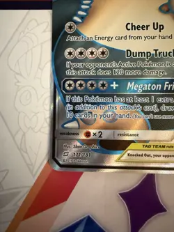 2019 Pokemon Sun & Moon Team Up Eevee & Snorlax GX Tag Team FA 171/181 MINT READ - Image 3