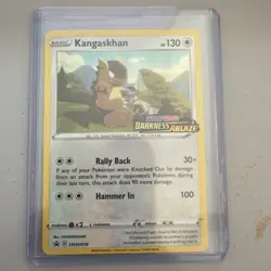 Pokemon Kangaskhan SWSH038 Black Star Promo Holo Sword & Shield Darkness Ablaze - Image 1