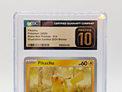 Pokemon Pikachu 214 Black Star Promo Illustration Contest 2024 CGC 10 Pristine - Image 2