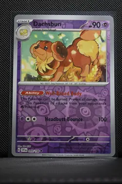 Dachsbun 099/198 Uncommon Scarlet & Violet Pokemon Reverse Holo NM - Image 1