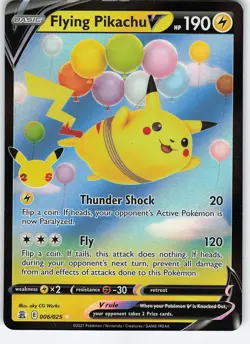 Flying Pikachu V 006/025 Ultra Rare Holo Celebrations NM Pokemon - Image 1