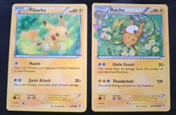 Pokemon TCG Pikachu & Raichu 26/83 & RC9/RC32 Generations Radiant Collection LP - Image 1