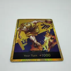 One Piece x Lakers - Sanji - Custom Gold Don Card English Textured With Foiling - Image 3