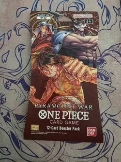 1x SEALED One Piece OP-02 Paramount War Sleeved Booster/ Blister Pack (ENGLISH) - Image 1