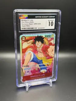 MONKEY D LUFFY ONE PIECE 2022 ROMANCE DAWN OP01-024 SUPER RARE CGC 10 - Image 1