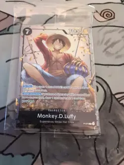 1x Monkey.D.Luffy (Tin Pack Set Vol. 2) - P-075 - PR - Foil Light Play One Piece - Image 1