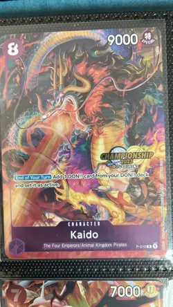 One Piece TCG - Kaido P-010 Championship 2023 Celebration Promo - Foil - Mint - Image 1