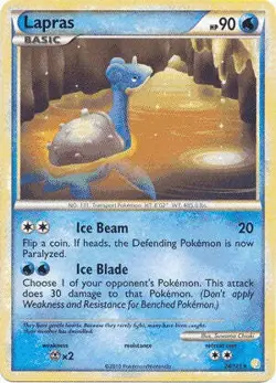 Pokemon HeartGold SoulSilver Card 24/123 Lapras - Image 1