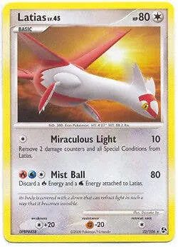 Pokemon Diamond & Pearl Great Encounters - Latias (Rare) Card 22/106 - Image 1