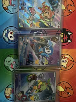 Pokemon TCG First Partner Illustration Promos Gen 4 and 7 NM English Cards Set - Image 5