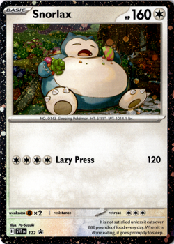 Snorlax 122 Sv: Scarlet & Violet Black Star Promo Card Cosmos Holo - Image 1