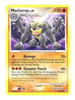 Pokemon Diamond & Pearl 31/130 Rare Card - Machamp - Image 1