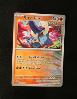 Pokemon Card - Great Tusk 055/131 Master Ball Reverse Prismatic Evolutions - NM⭐ - Image 1