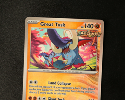 Pokemon Card - Great Tusk 055/131 Master Ball Reverse Prismatic Evolutions - NM⭐ - Image 2
