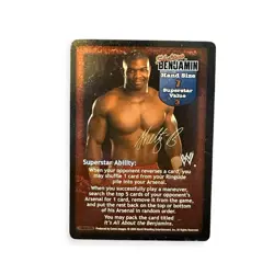 WWE: Shelton Benjamin [Played] card type Superstar Raw Deal Pro Wrestling Game - Image 1