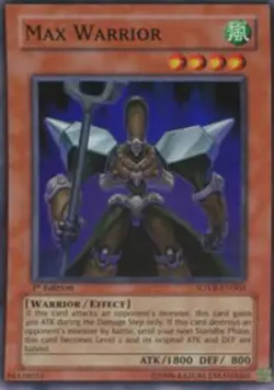 1x (NM) Max Warrior - SOVR-EN003 - Super Rare - Unlimited Edition YuGiOh - Image 1