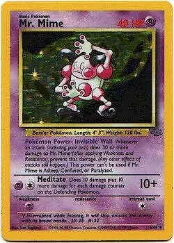 Pokemon Jungle 6/64 Mr. Mime Card - Image 1