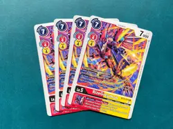RizeGreymon BT13-015 Playset Versus Royal Knights Digimon Card Game x4 - Image 1