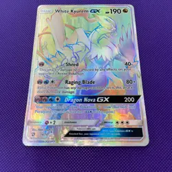 Kyurem GX White Rainbow Holo Card 74/70 Dragon Majesty Secret Edition - Image 3