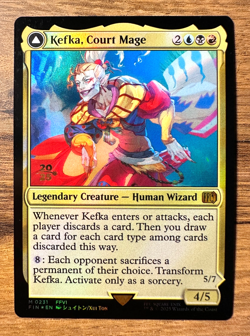 Magic MTG Final Fantasy Kefka Court Mage #231 FOIL Prerelease Promo 2025 Mythic - Image 1