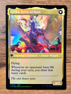Magic MTG Final Fantasy Kefka Court Mage #231 FOIL Prerelease Promo 2025 Mythic - Image 3