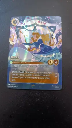 Disney Lorcana Aurora Waking Beauty Enchanted Card 205/204 - Image 1