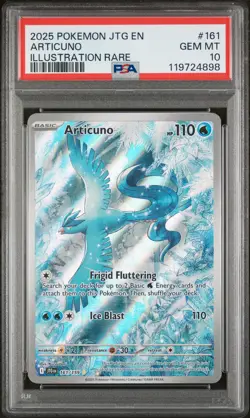 2025 POKEMON JTG EN-JOURNEY TOGETHER ILLUSTRATION RARE #161 ARTICUNO PSA 10 - Image 1