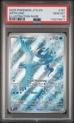 2025 POKEMON JTG EN-JOURNEY TOGETHER ILLUSTRATION RARE #161 ARTICUNO PSA 10 - Image 1