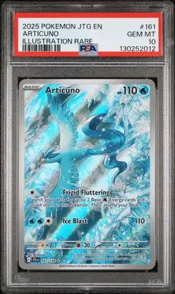 2025 POKEMON JTG EN-JOURNEY TOGETHER ILLUSTRATION RARE #161 ARTICUNO PSA 10 - Image 1