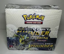 Pokemon TCG Sealed Sun And Moon Lost Thunder Booster Box - Image 1
