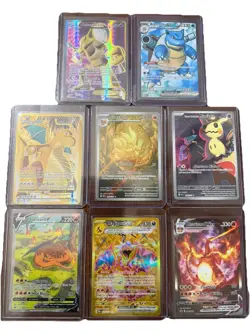 Pokemon cards full art SIR holo promo 8 card lot charizards - Image 1