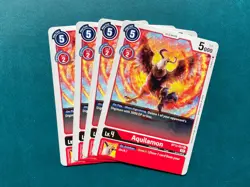 Aquilamon BT13-011 Playset Versus Royal Knights Digimon Card Game x4 - Image 1