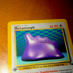 Pokemon Metamorph 1st Edition Fossil Set Rare French Card 50 HP 18/62 - Image 4