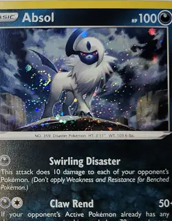 Fart Swirl 🌀 Absol 097/189 Cosmos Holo Bleed Error Rare Pokemon TCG ✨ - Image 1