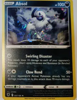 Fart Swirl 🌀 Absol 097/189 Cosmos Holo Bleed Error Rare Pokemon TCG ✨ - Image 4