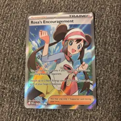 Pokemon TCG Rosa's Encouragement, 114/088 Full Art Holo, Perfect Order - Image 1