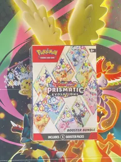 ⚡Pokemon Prismatic Evolutions 💎Booster Bundle Sealed 6-Pack - Image 1