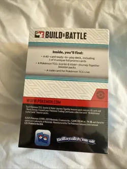 Pokemon journey Together Build And Battle Pre-release Deck Sealed - Image 2