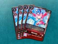 Biyomon BT13-010 Playset Versus Royal Knights Digimon Card Game x4 - Image 1