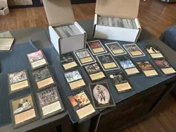 Vintage Magic The Gathering Card Lot of 400+ Vintage MTG cards unlimited black - Image 1